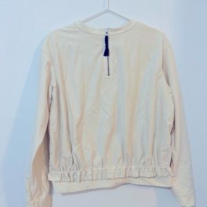 Cream Lululemon Crew Departure Top Rain Jacket